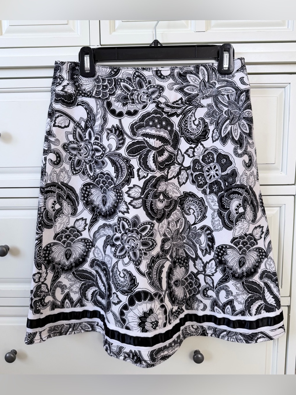 Geoffrey Beene A-Line Floral Skirt